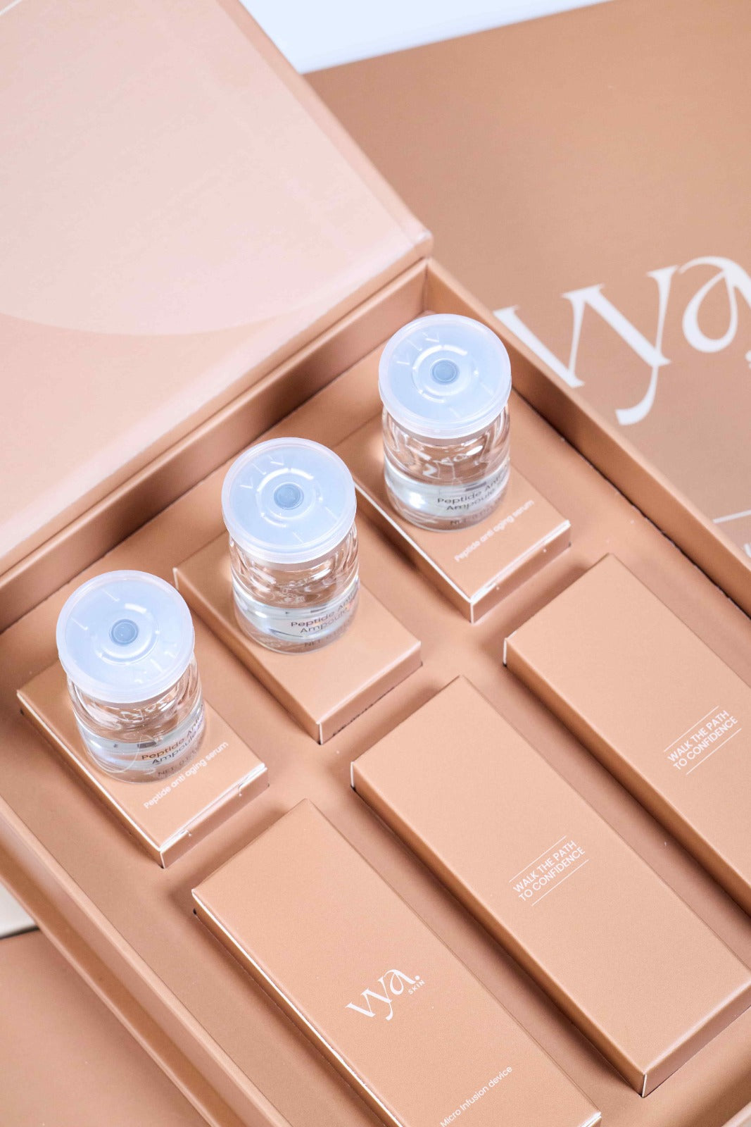 step by step anti aging skincare treatment using micro infusion technology