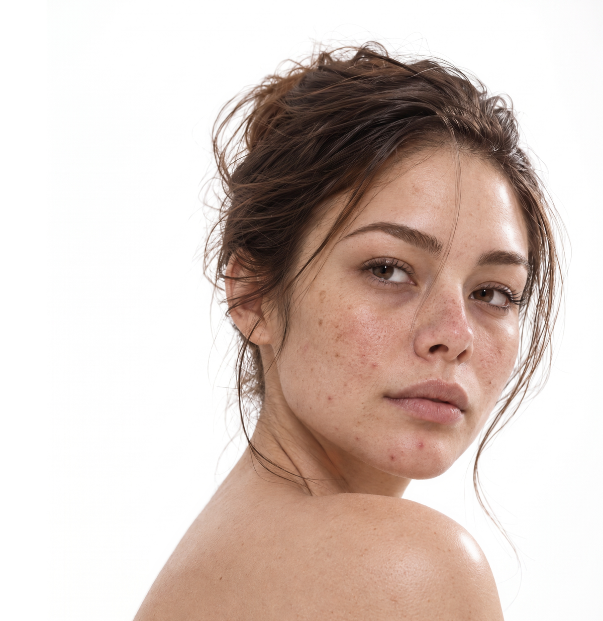 Before using VYA - uneven, blemished skin