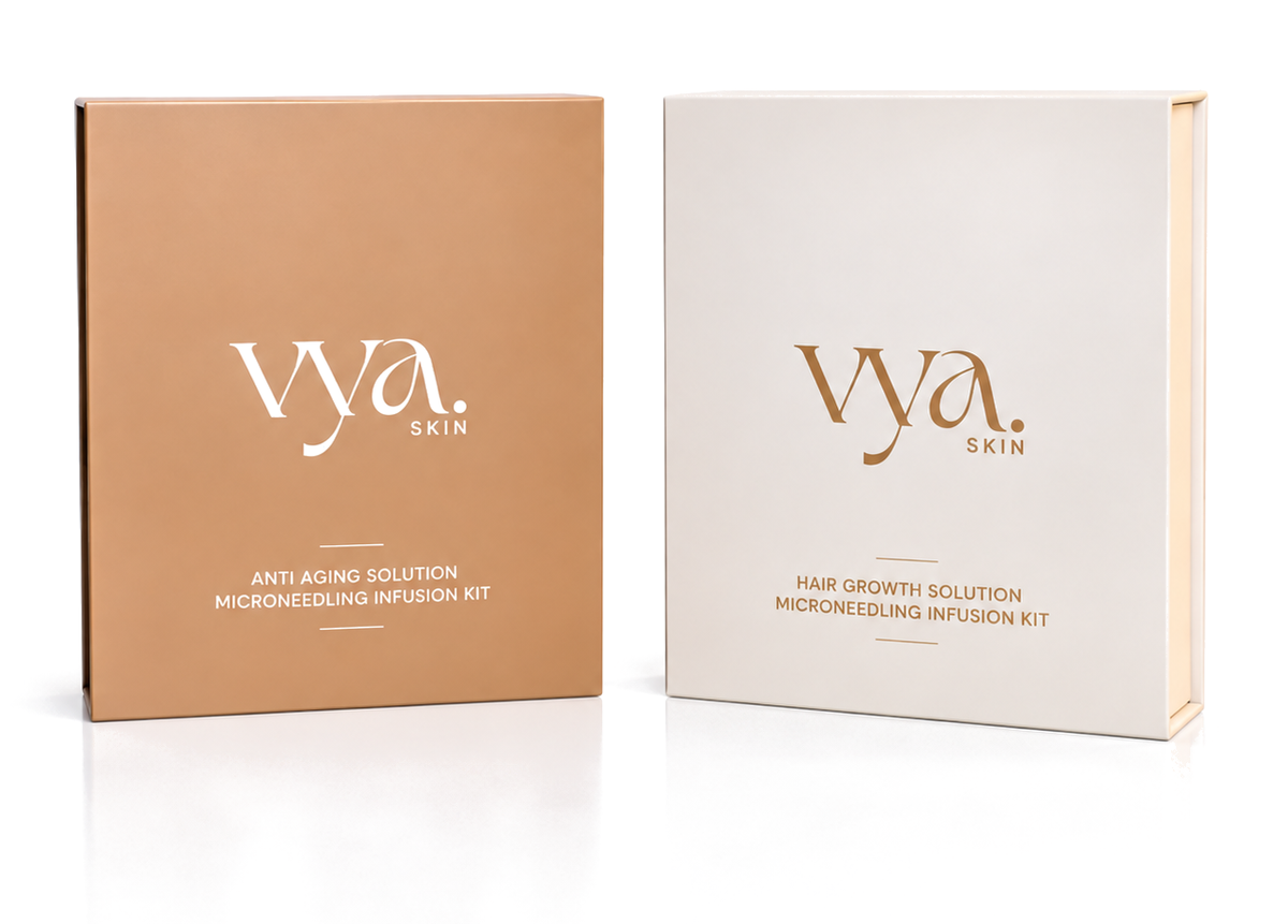 VYA Anti-Aging and Hair Growth kits together