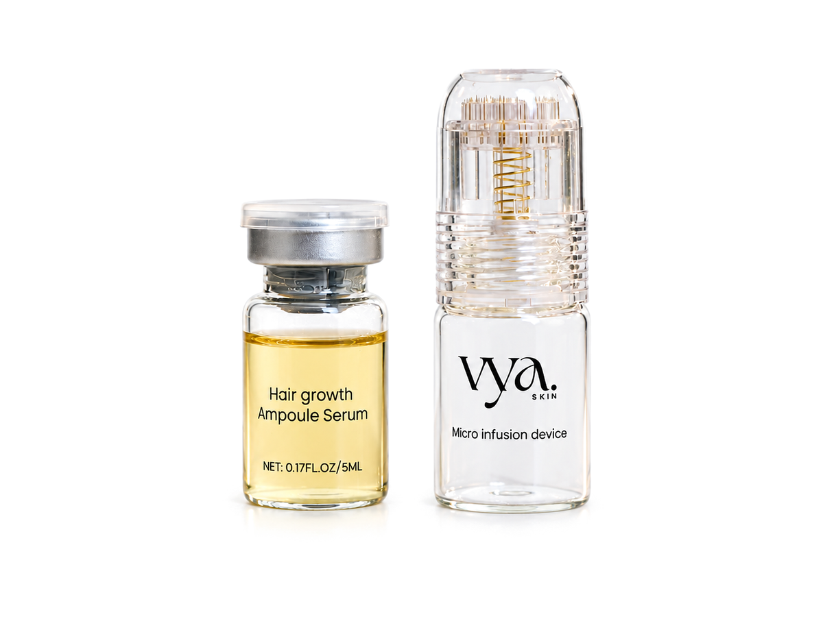 VYA Hair growth Ampoule Serum and micro infusion device